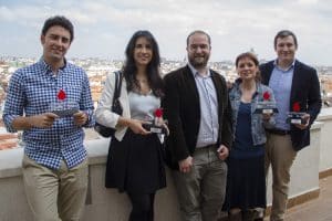 Premios-Estartapeando-foto-premiados-en-la-azotea-de-la-Cadena-SER